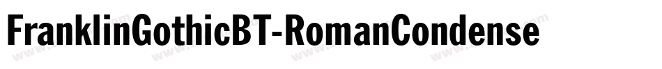 FranklinGothicBT-RomanCondensed字体转换