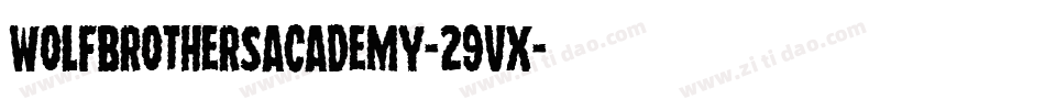 WolfBrothersAcademy-29vX字体转换