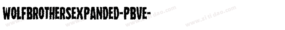 WolfBrothersExpanded-PBVE字体转换