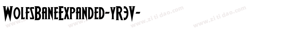 WolfsBaneExpanded-yR3V字体转换