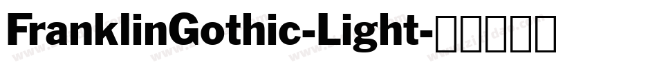 FranklinGothic-Light字体转换
