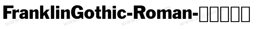 FranklinGothic-Roman字体转换