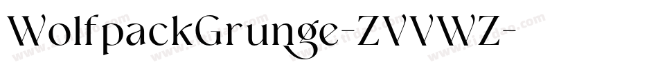 WolfpackGrunge-ZVVWZ字体转换