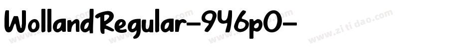 WollandRegular-9Y6p0字体转换