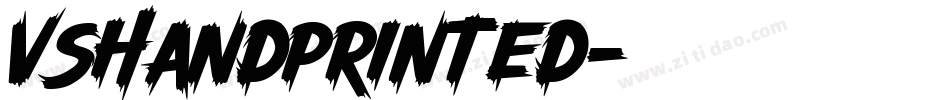 vSHandprinted字体转换