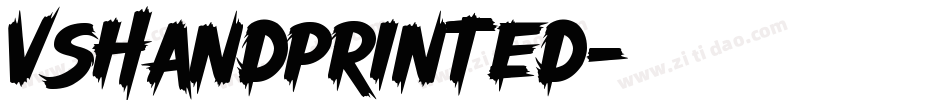 vSHandprinted字体转换