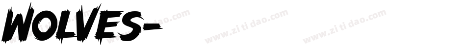 wolves字体转换
