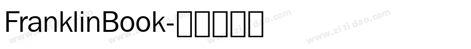 FranklinBook字体转换