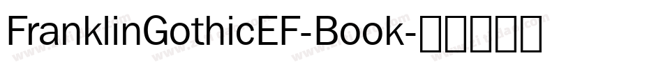 FranklinGothicEF-Book字体转换