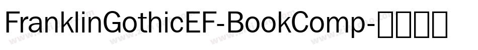 FranklinGothicEF-BookComp字体转换