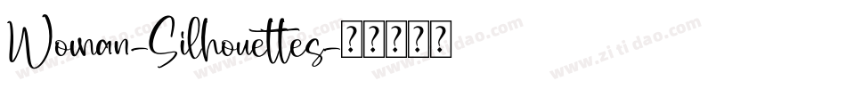 Woman-Silhouettes字体转换