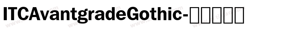 ITCAvantgradeGothic字体转换
