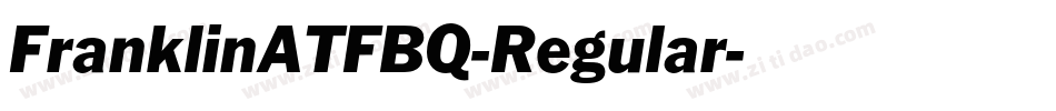 FranklinATFBQ-Regular字体转换