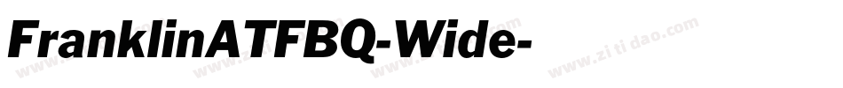 FranklinATFBQ-Wide字体转换