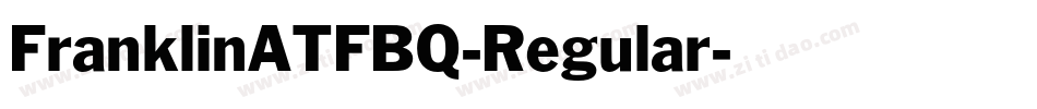 FranklinATFBQ-Regular字体转换