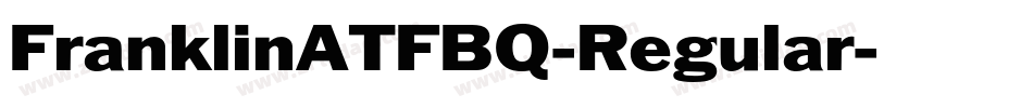 FranklinATFBQ-Regular字体转换