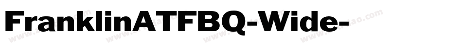 FranklinATFBQ-Wide字体转换