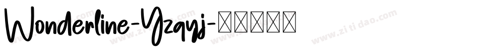 Wonderline-Yzqyj字体转换