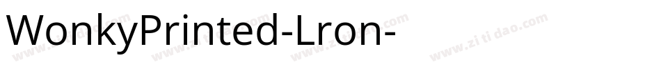 WonkyPrinted-Lron字体转换