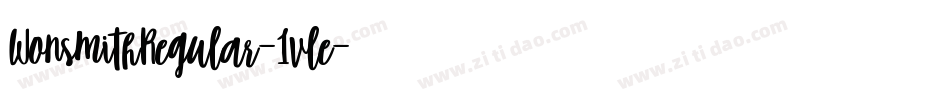 WonsmithRegular-1vle字体转换