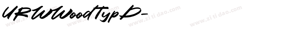 URWWoodTypD字体转换
