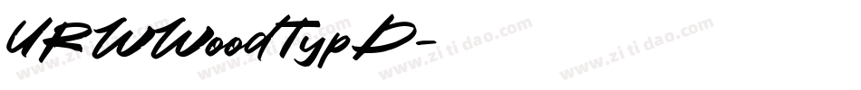 URWWoodTypD字体转换