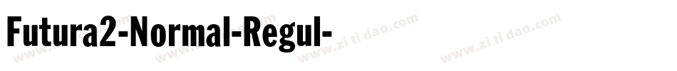 Futura2-Normal-Regul字体转换