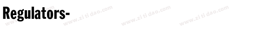 Regulators字体转换