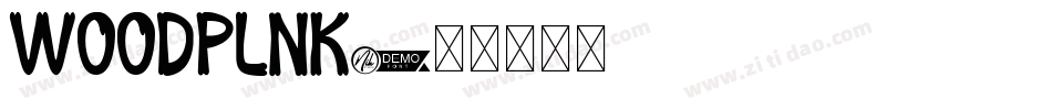 WOODPLNK字体转换