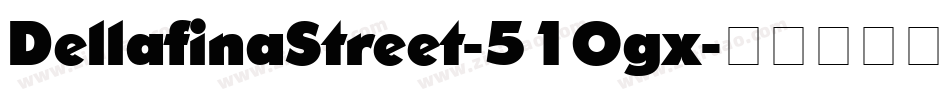 DellafinaStreet-51Ogx字体转换