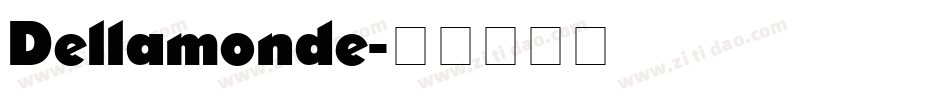 Dellamonde字体转换