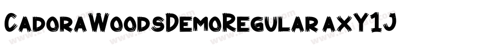 CadoraWoodsDemoRegular-axY1J字体转换
