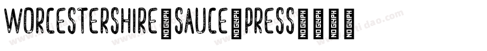 Worcestershire-Sauce-Press字体转换