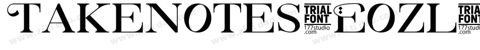 Takenotes-Eozl字体转换