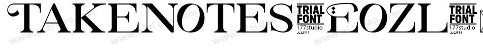 Takenotes-Eozl字体转换