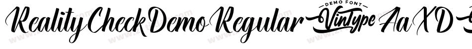 RealityCheckDemoRegular-AaXD字体转换