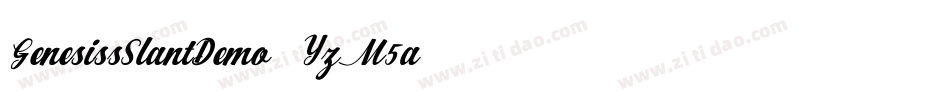 GenesissSlantDemo-YzM5a字体转换