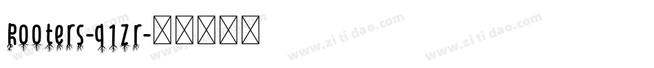 Rooters-q1zr字体转换