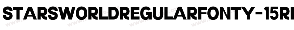 StarsWorldRegularFonty-15rM字体转换