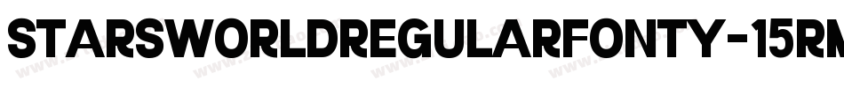 StarsWorldRegularFonty-15rM字体转换