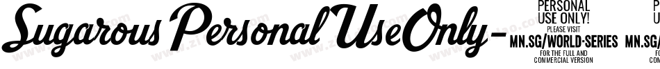 SugarousPersonalUseOnly字体转换