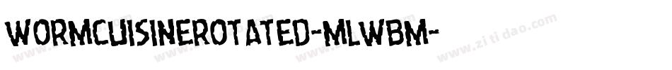 WormCuisineRotated-mLWBm字体转换
