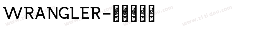 Wrangler字体转换