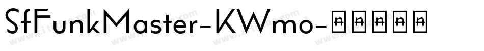 SfFunkMaster-KWmo字体转换