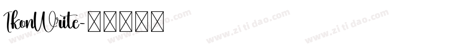 IkonWrite字体转换