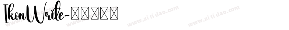 IkonWrite字体转换