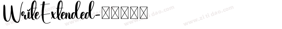 WriteExtended字体转换