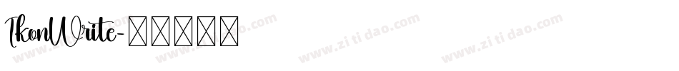 IkonWrite字体转换