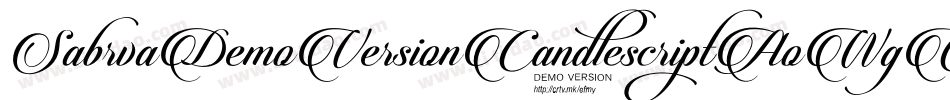 SabrvaDemoVersion-AoWg字体转换