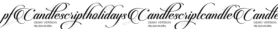 pf_holidays_candle字体转换